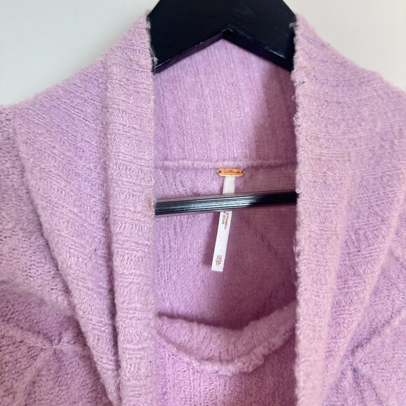 FREE PEOPLE Jaci Long Sleeve Mock Neck Sweater Dress in Lavender Size X-Small - Picture 5 of 14